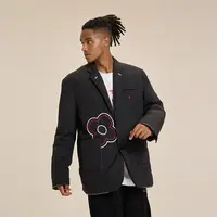 CANOTWAIT_陈伟霆时尚休闲秋冬设计师系列刺绣经典西装棉服