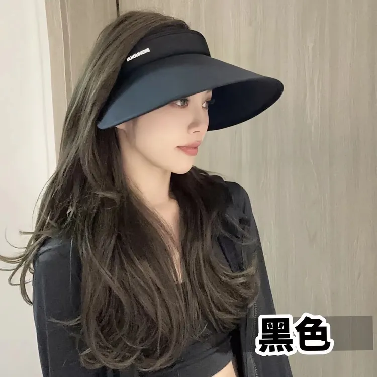 夏季大帽檐冰丝空顶户外时尚遮阳防晒防紫外线UV空顶遮阳帽防晒ME