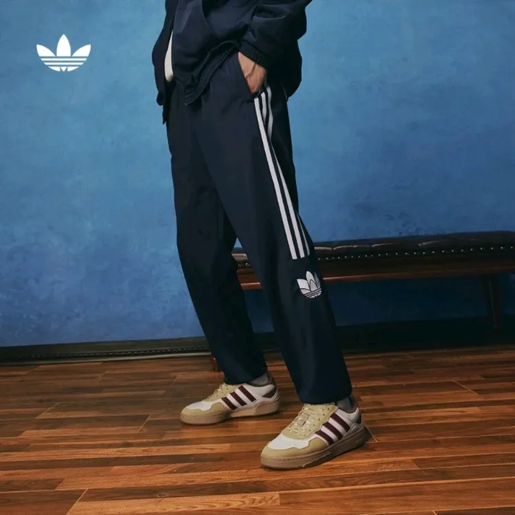 Adidas/阿迪达斯~~三叶草正品男女款雾霾蓝舒适时尚运动裤 JL8402