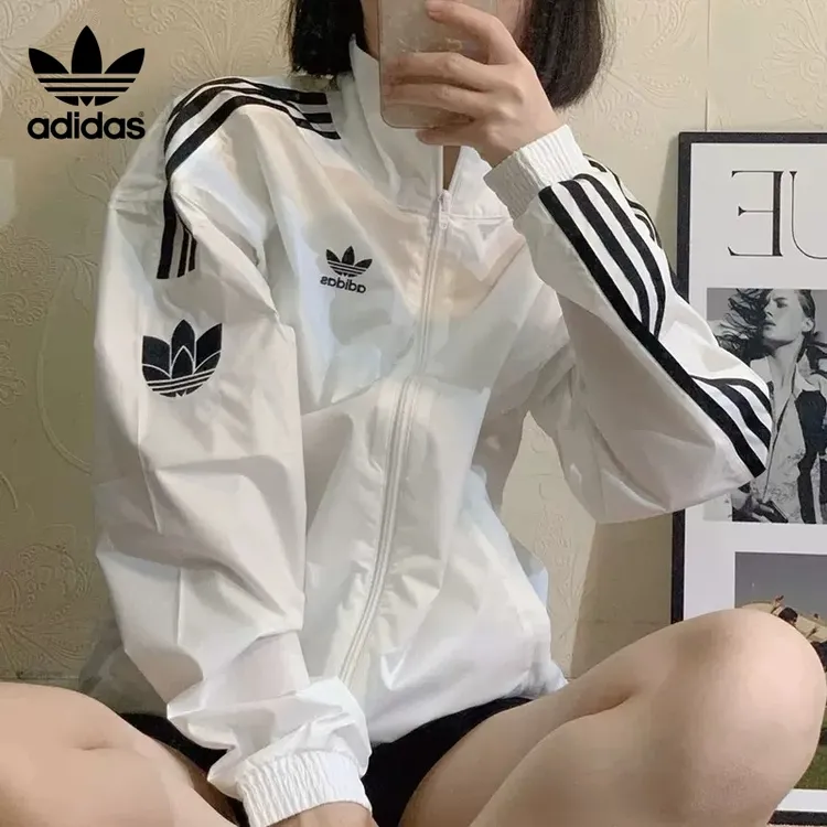 Adidas/阿迪达斯~~三叶草男女款新款春秋季时尚百搭外套 JI7535