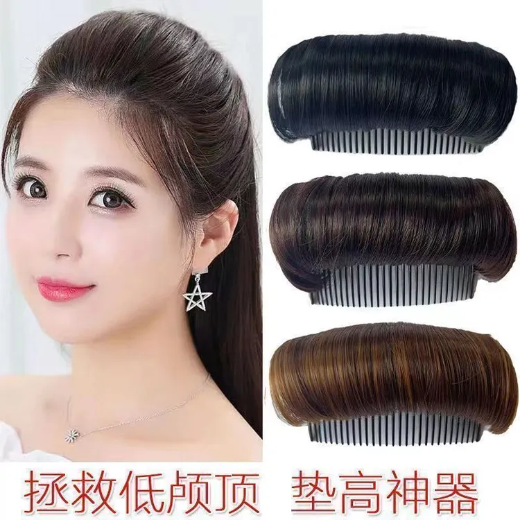 垫发梳高颅神器假发片女头顶蓬松自然增发量隐形无痕头顶垫发片