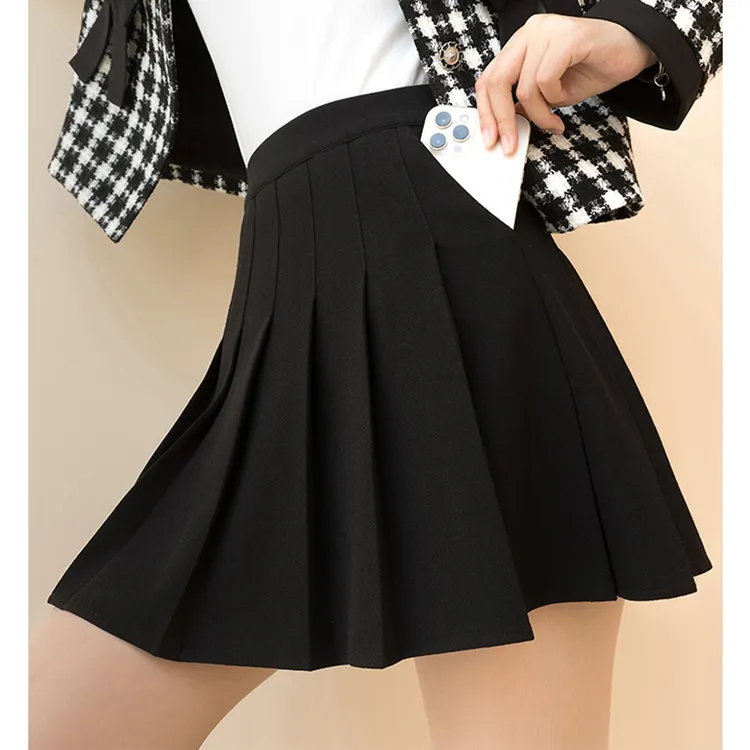 【全松紧】【厚款】【真口袋】百褶裙小短裙女高腰短裙口袋半身裙秋冬
