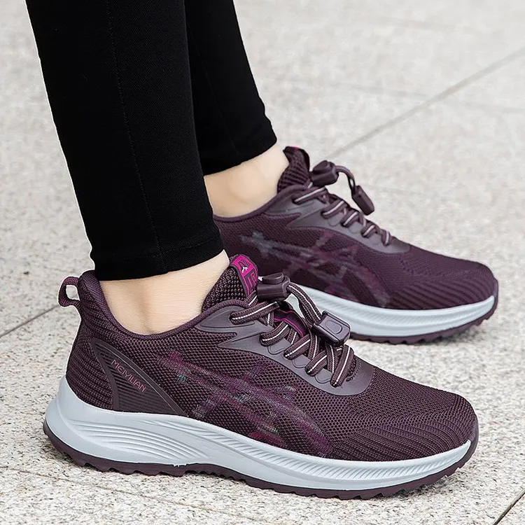 足力健运动老人鞋女款春季新款软底妈妈鞋舒适运动休闲中老年防滑