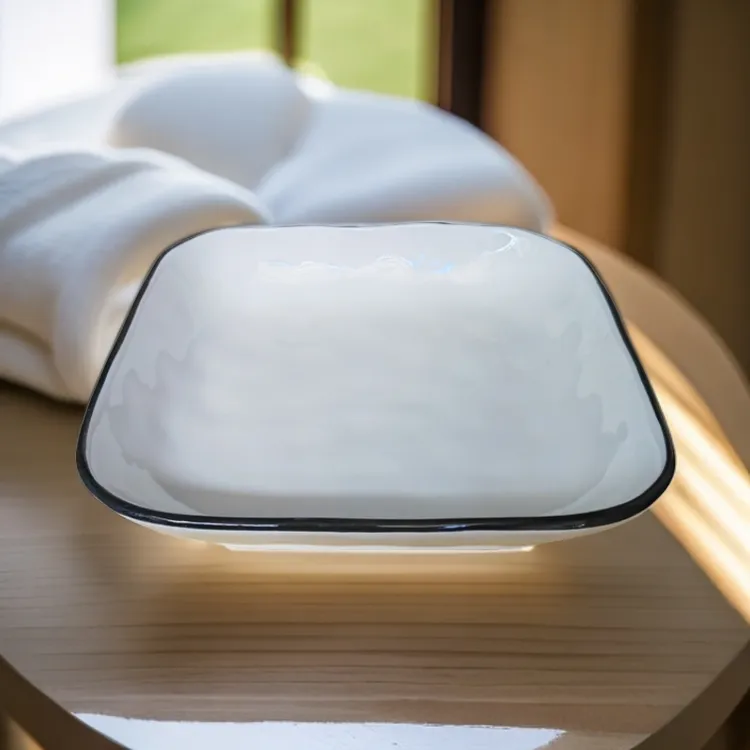 8寸四方菜盘大号家用网红陶瓷创意餐盘简约炒菜盘子