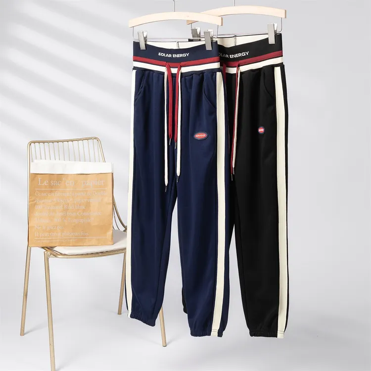 运动裤女秋2022年新款高腰宽松显瘦休闲哈伦阔腿束脚卫裤