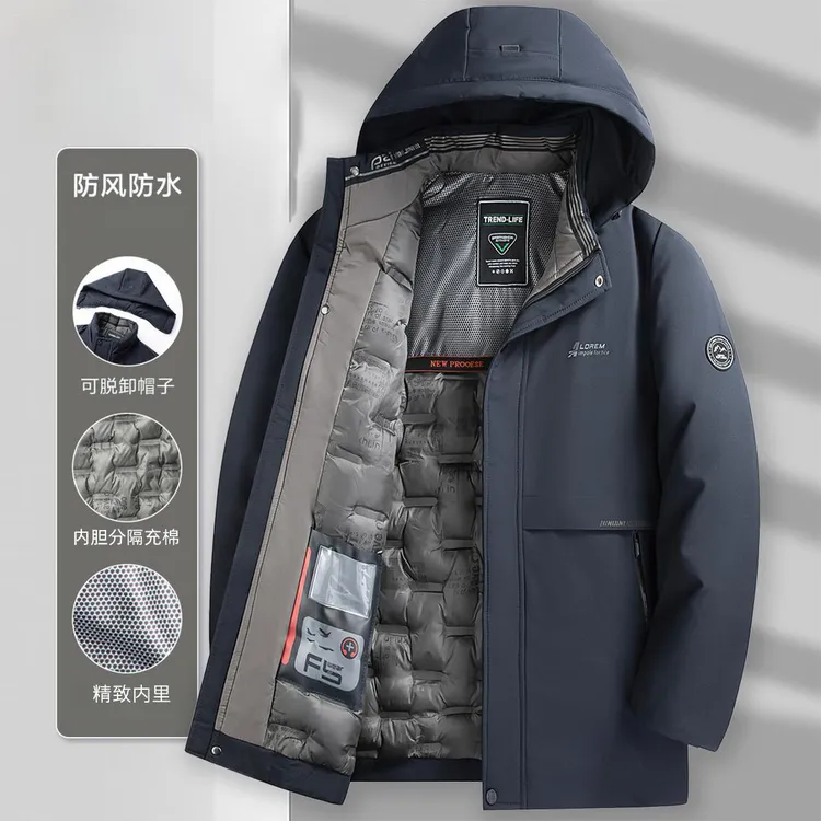 中长款棉服外套秋冬季2023新款加厚冬款爸爸装防风爆款中老年男装