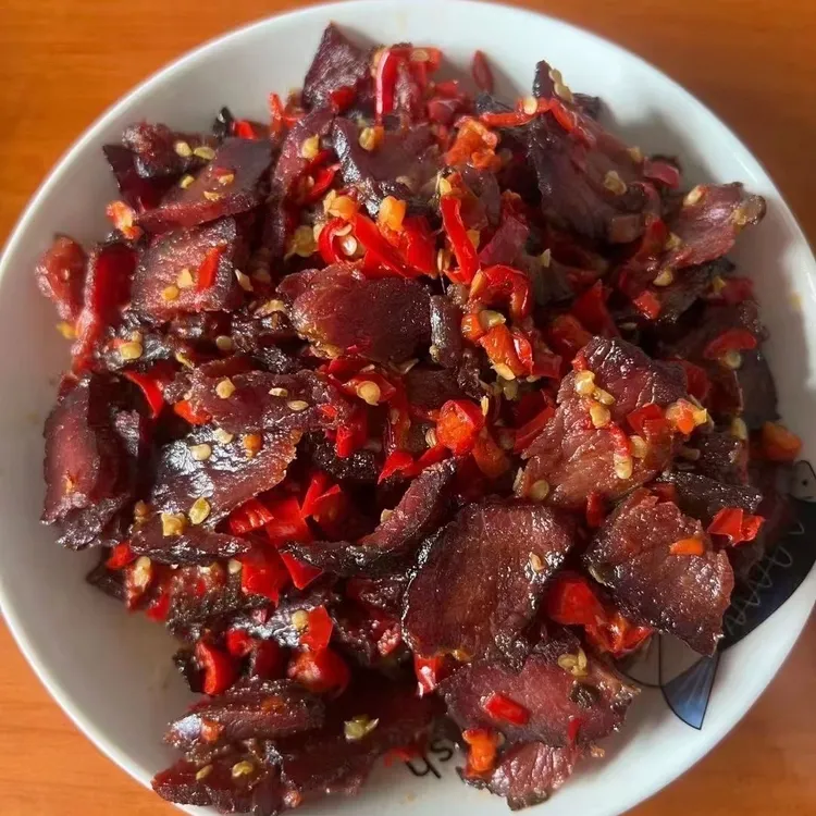 【农家烟熏腊牛肉】正宗湖南特产风味腊黄牛肉农家烟熏腊牛肉牛巴子