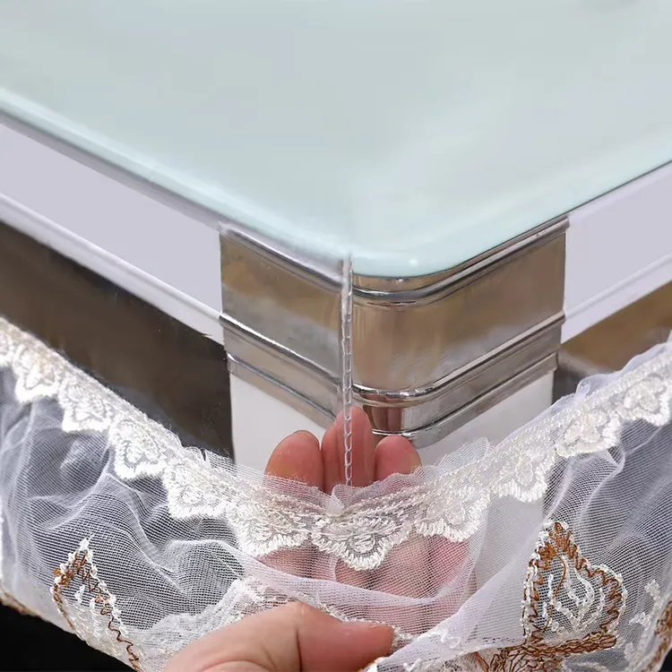 PVC透明桌罩新款烤火桌罩套加厚防水防油电暖炉桌布茶几电炉罩套