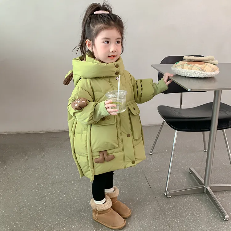 女童棉服冬装2025新款儿童夹棉上衣外套洋气女宝宝秋冬季棉衣棉袄