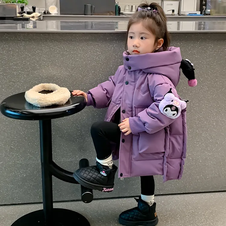 女童秋冬棉服2025新款库洛米小女孩加厚冬装棉衣洋气儿童冬季棉袄