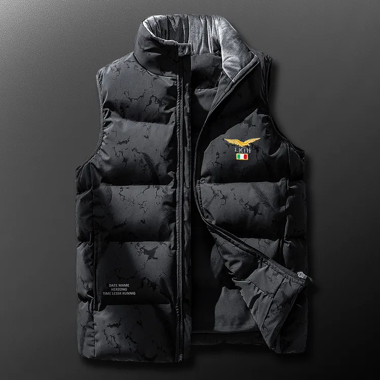 男士羽绒马甲秋冬季新款大码宽松白鸭绒加厚保暖外穿羽绒服外套男