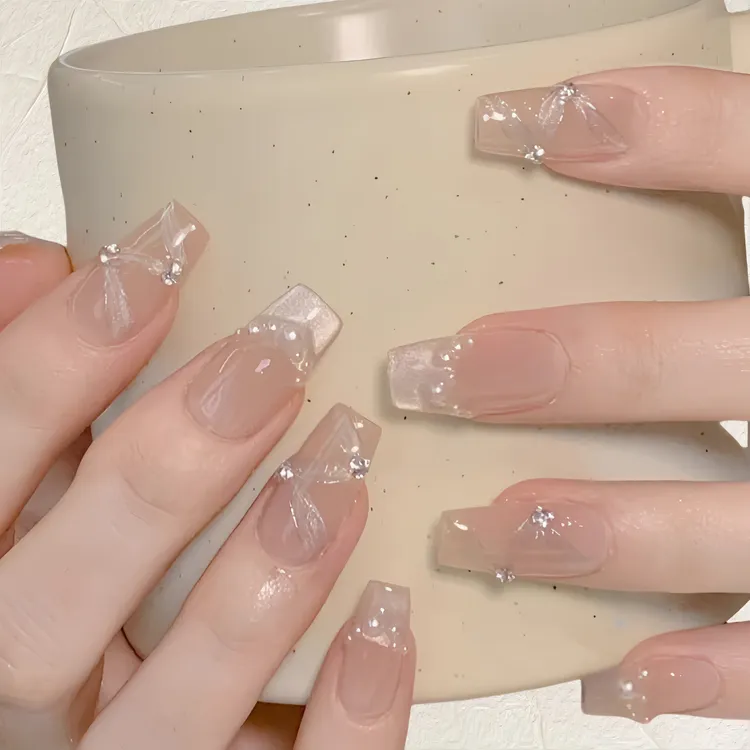 Fairy【仙女】猫眼穿戴甲珠光显白持久牢固新款佛系少女甲片美甲