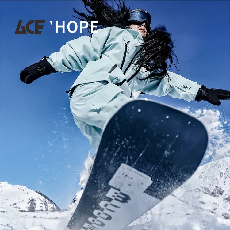 ACEHOPE【AK黑武士】3L单板宽松保暖防水透气男女款滑雪服套装厚款