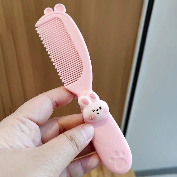 婴儿梳宝宝梳安全梳小孩新生儿童头发梳子便携小梳子可爱卡通动物