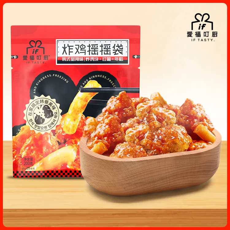 爱福叮厨炸鸡摇摇袋（韩式甜辣）可微波加热可空气炸锅加热