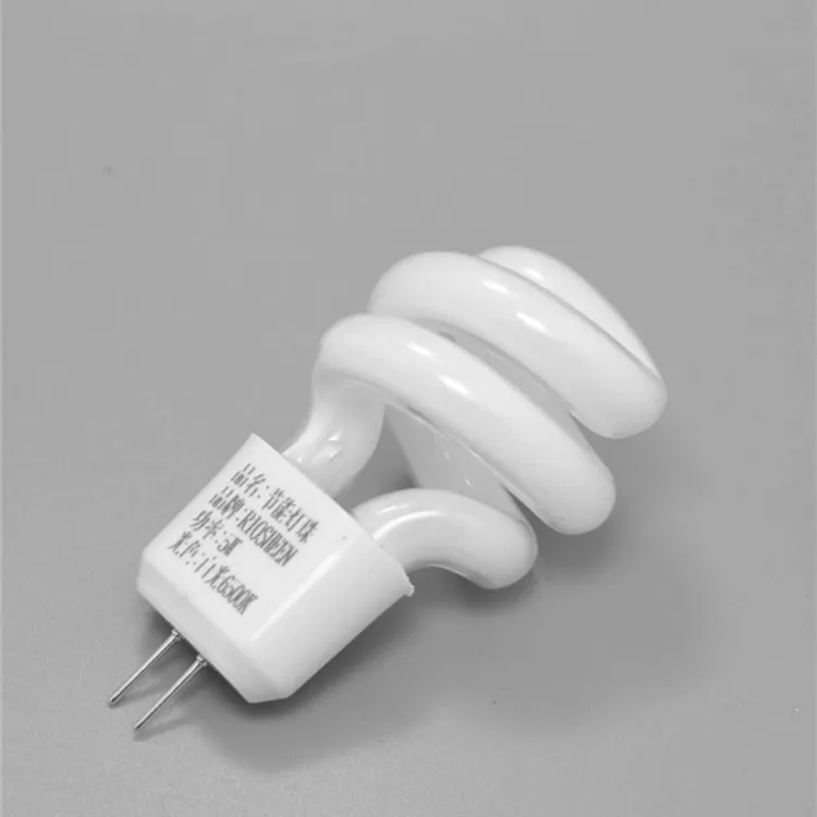 镜前灯灯泡G4小螺旋灯珠5W高亮插脚插口水晶2针 二针节能荧光灯珠