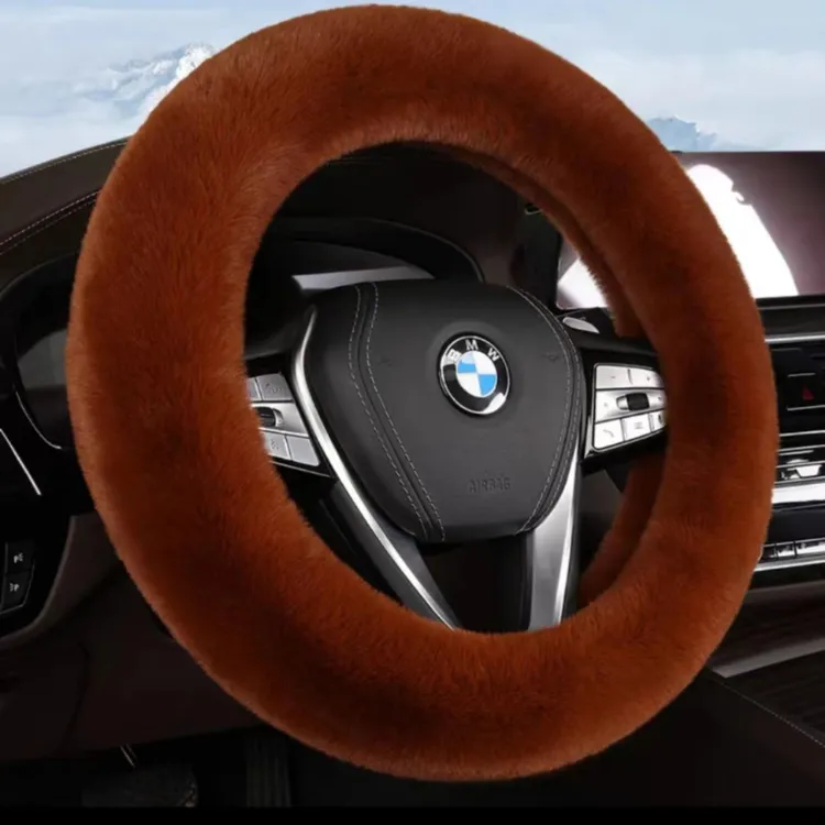 （宠粉福利）仿獭兔毛汽车方向盘套冬季短毛绒男女士通用型可爱把套