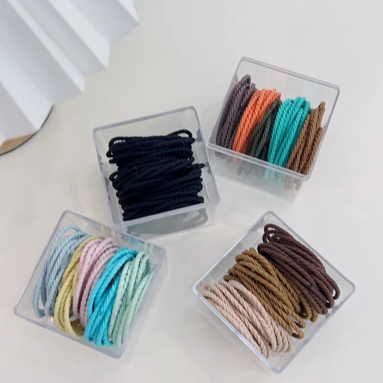 50条韩版简易2023年新款高弹力橡皮筋女细皮筋耐用不伤发绳头绳