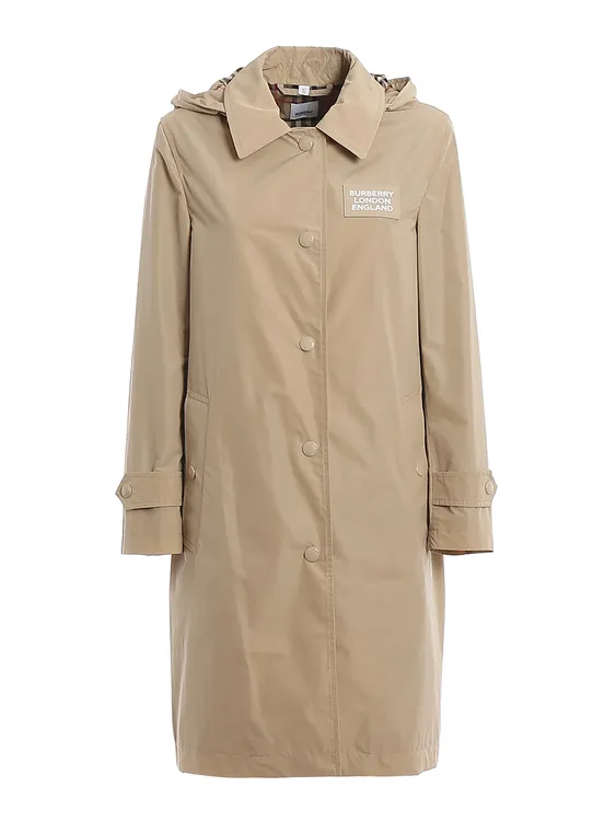全新未使用 BURBERRY/博柏利 女士春季中长款经典风衣 卡其/黑色