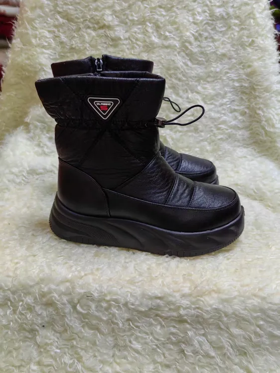 马丁靴中筒厚底加绒加厚女鞋