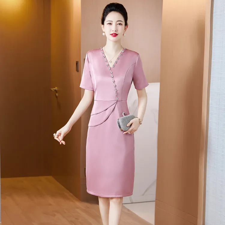 J82夏季2025新款婚宴减龄高端喜婆婆婚礼服妈妈高贵优雅婚宴礼服