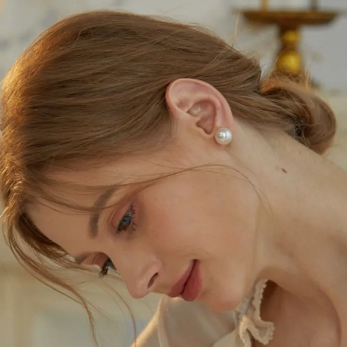 铜合金仿珍珠耳饰 施家珠珠耳钉耳环小众设计高级耳饰耳钉925银