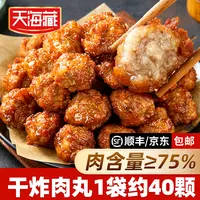 【40/80颗】天海藏干炸肉丸（肉含量≥75%）400g/袋 外酥里嫩加热即食