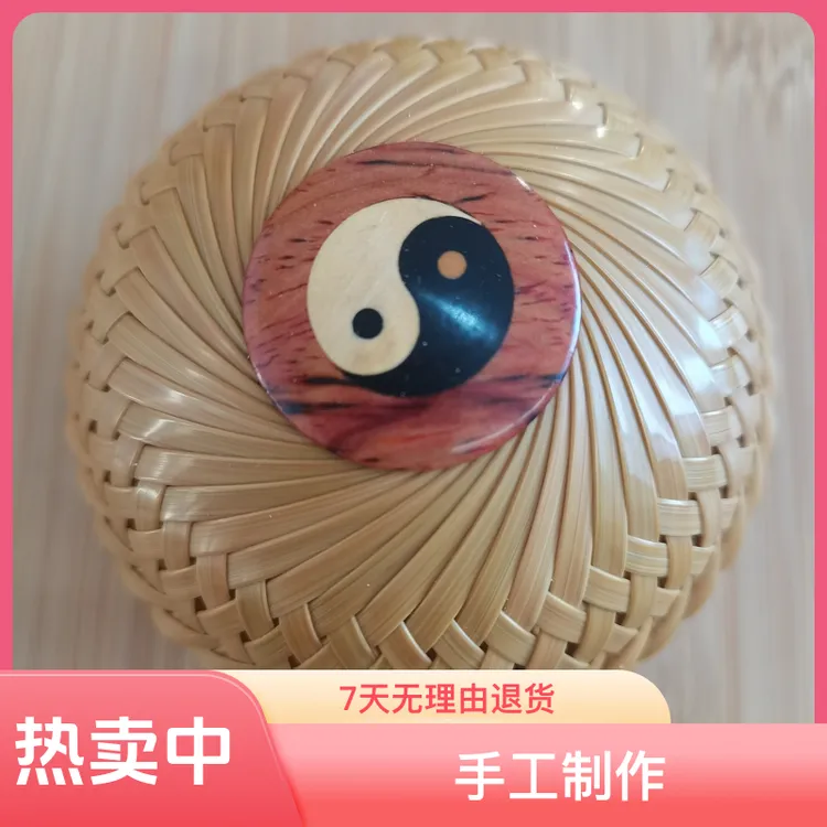 竹编蝈蝈笼中号精品39条圆笼