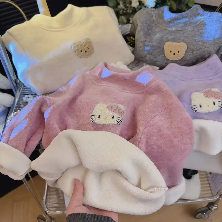 【暖暖考拉绒】新款炫彩考拉绒加厚打底衣羊毛桑蚕丝宝宝半高领保暖