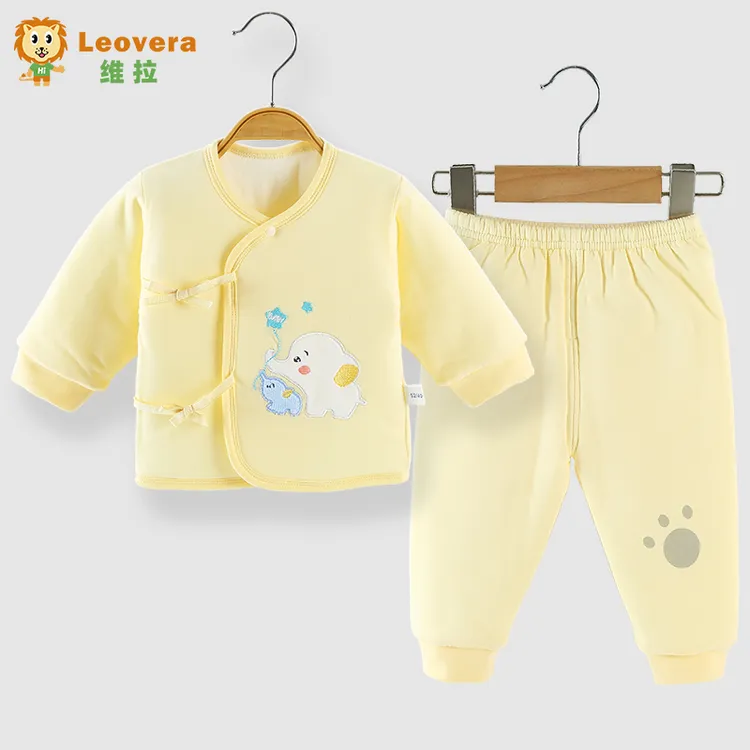 新生婴儿衣服套装秋冬款0-6个月男女宝宝棉衣棉袄裤加厚保暖冬装
