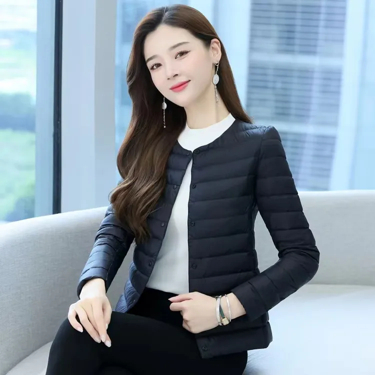 反季女士棉服秋冬季薄款内胆棉衣女修身短款外套内穿丝绵小棉袄潮