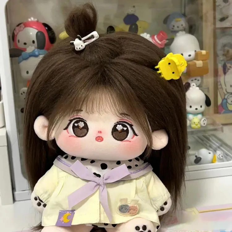 棉花娃娃女现货卡通裸娃毛绒公仔20cm带骨架玩偶送女生礼物盒衣服