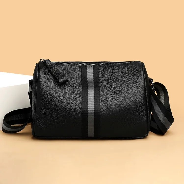 2024新款真皮商务时尚精品迷你小包单肩包牛皮斜挎包男休闲挎包包