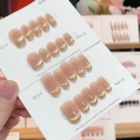 （微笑猫眼）简约大气温柔显白手工穿戴甲