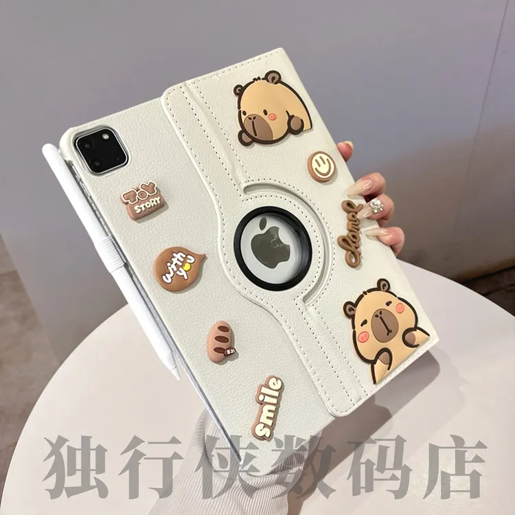 卡皮巴拉360旋转支架适用小米平板5保护套6pro11/RedmiPadPro12.1