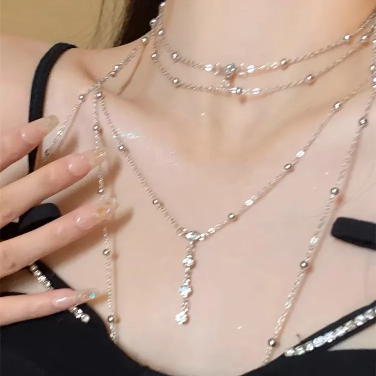 合金项链 小众高级轻奢项链ins风网红胸链女胸链个性身体链时尚