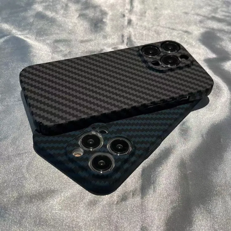 新款适用苹果15pro手机壳超薄碳纤维纹iPhone14pro硬壳13保护套16