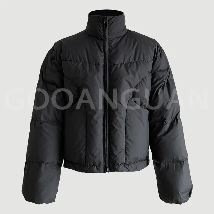 冬季国标90%白鸭绒美式通勤保暖羽绒服男高蓬型高领防风中性外套