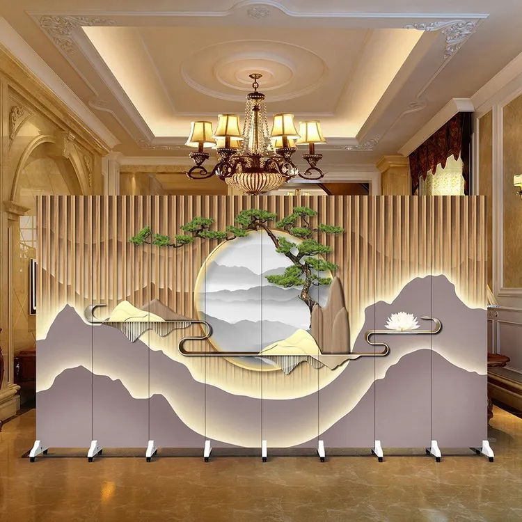 隔断客厅遮挡酒店卧室办公室简约家用新款折屏可移动折叠