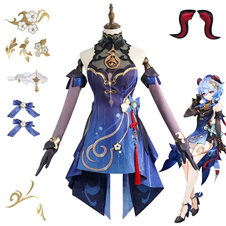 原神甘雨cos服瑶芳海灯节玄玉动漫游戏套装裙子道具C服女装服装