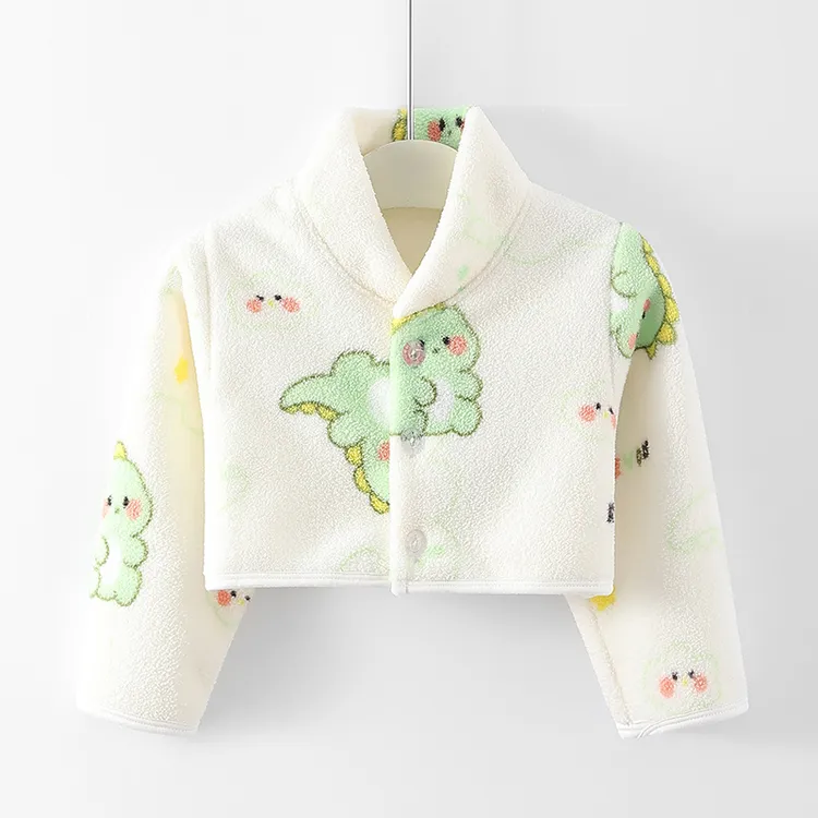 秋冬儿童法兰绒护肩婴儿睡觉颈椎保暖护肩膀用宝宝胳膊防冻衣长袖