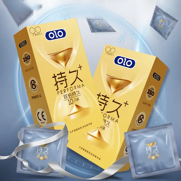 持久延时 OLO玻尿酸水润安全套男女用成人计生用品夫妻房事情趣刺激天然橡胶胶乳男用避孕套