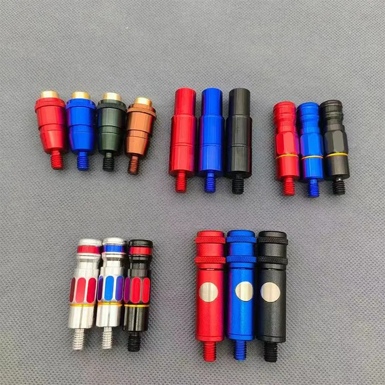 新款抄网连接头按压式快拆头转换接头8mm螺丝抄网杆连接器配件