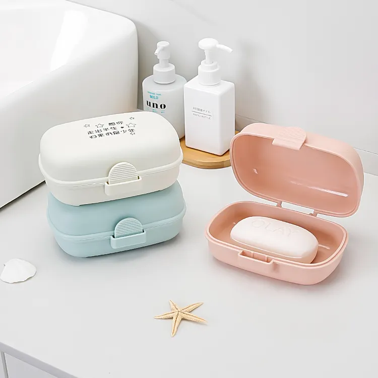 男士少年香皂盒便携旅行肥皂收纳盒沥水外出学生宿舍带盖可爱大号