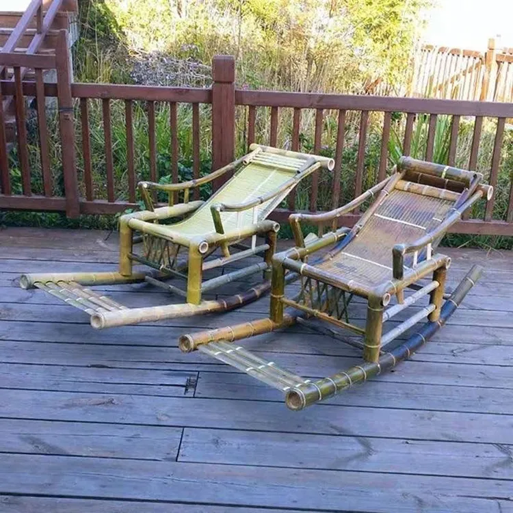 新中式竹摇椅躺椅家用折叠椅夏季午休椅凉椅老人逍遥椅休闲摇摇椅