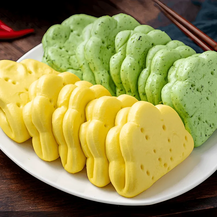 杂粮双色荷叶夹20个荷叶饼网红早餐儿童早餐果蔬馒头软糯玉米夹馍