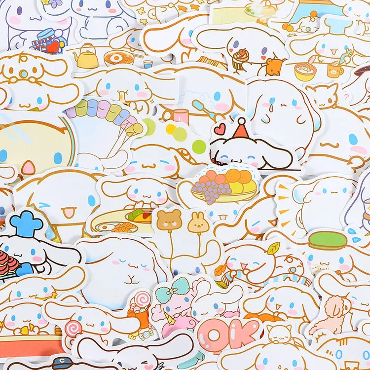 玉桂狗贴纸三丽鸥卡通可爱大耳狗周边ipad滴胶手机壳手账贴画防水