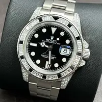 99新 Rolex/劳力士 2015年全套格林尼治型116759SANR黑宝石彩宝