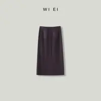《WI EI》佰搭刚需ROW风 極简舒适羊毛气质半裙 24288