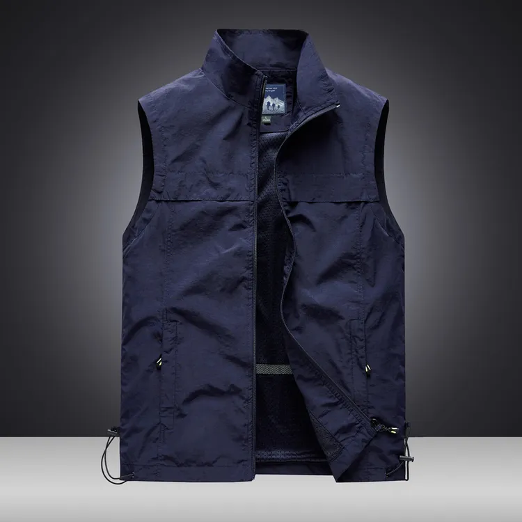 男士男款背心夏季薄款马夹大码春秋钓鱼运动透气宽松马甲背心男